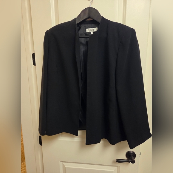 Jones New York Black Colorless Women's Jacket 24W - Picture 1 of 5